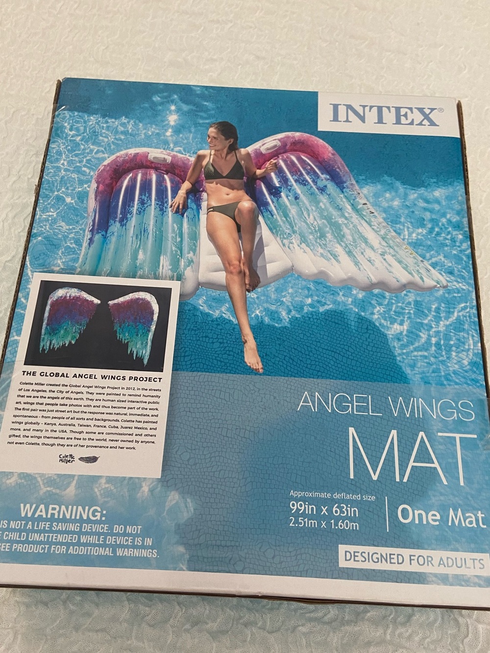 NIB ANGEL WING POOL FLOATIE